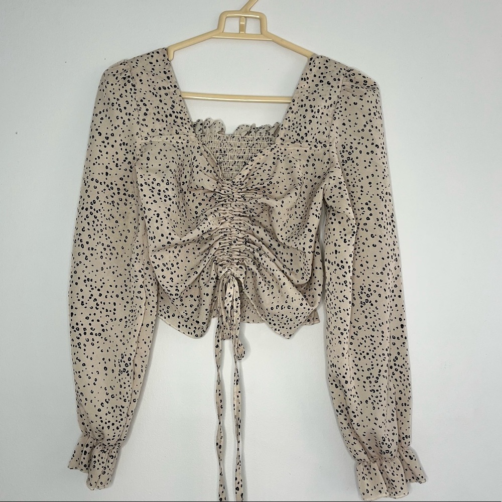 SHEIN Chiffon Pattern Top